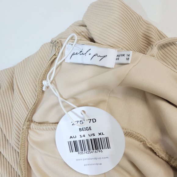 Petal & Pup Maxi Dress Beige - 10 - Picture 4 of 6